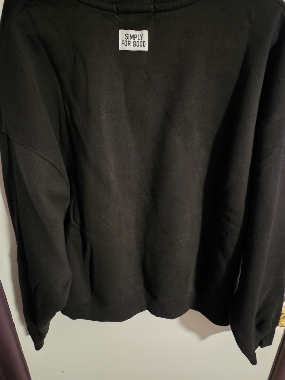 Simply For Good Women's Black Graphic Sweatshirt - Picture 2 of 5